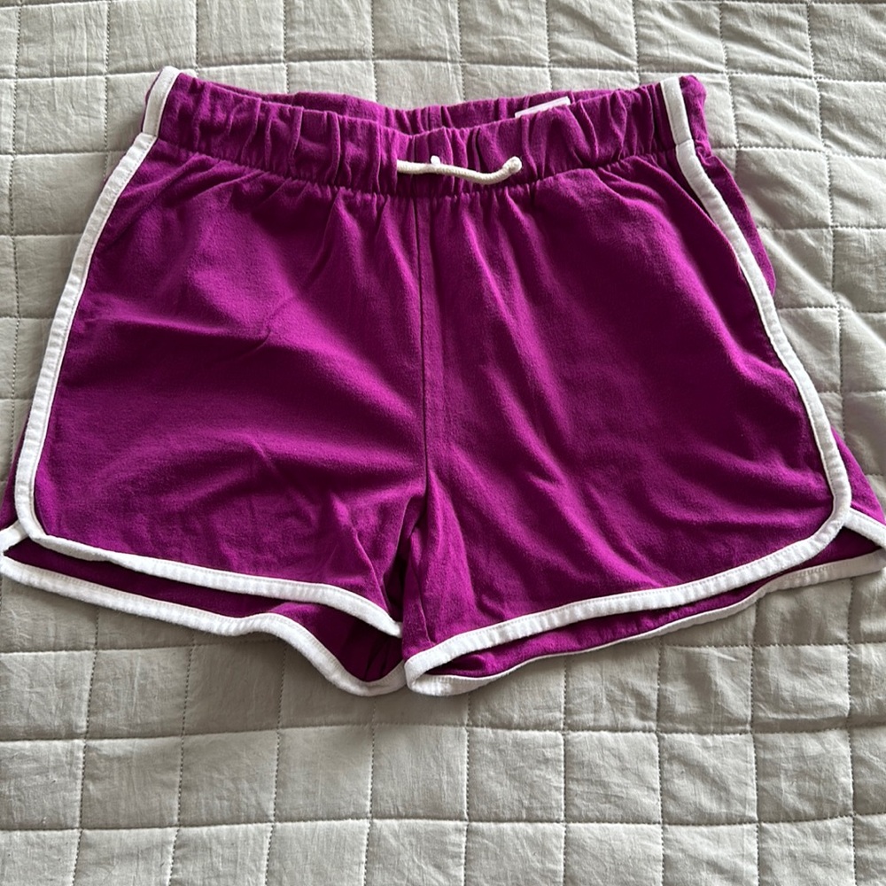Girls knit shorts in purple color from old navy